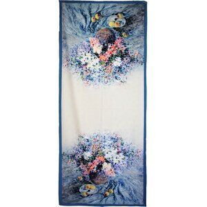 NWT Double-Sided Silk Scarf 27"x70" Long Rectangle Shawl Wrap 3330